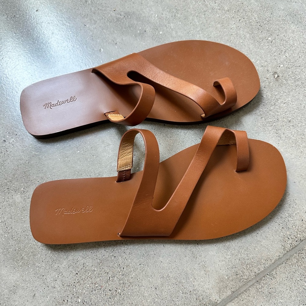 Madewell leather sandals size 9 - Picture 2 of 3